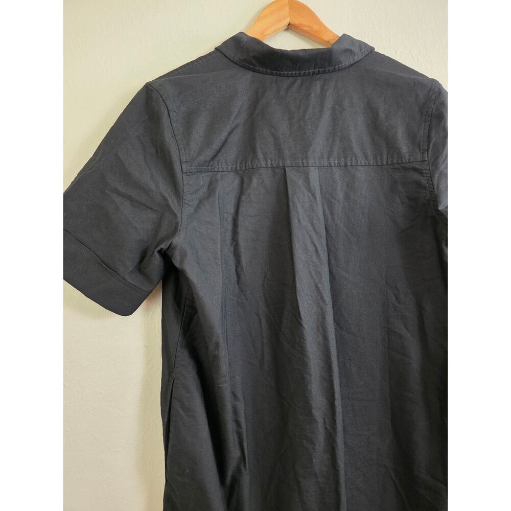 Everlane The Oxford Short Sleeve Black Shirt Dress NWT Organic Cotton Medium M - Picture 14 of 14